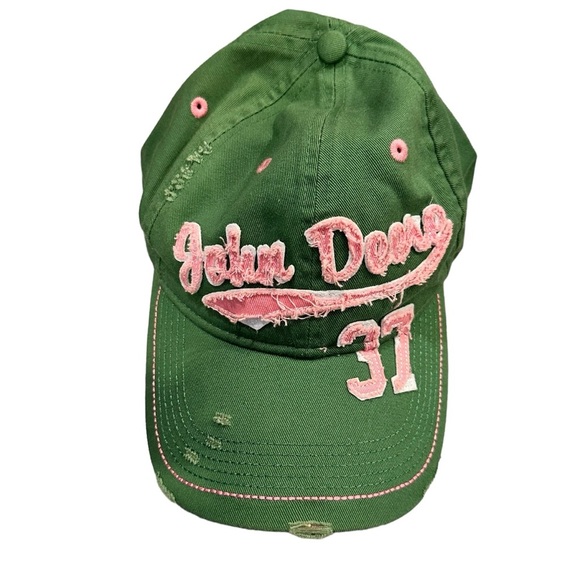 John Deere | Green Distressed Baseball Hat - Picture 1 of 10